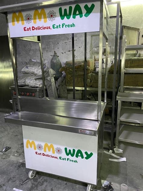 Stainless Steel Ss Momo Counter On Emi For Street Food Stall At Rs