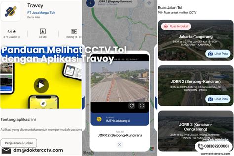 Panduan Melihat CCTV Tol Dengan Aplikasi Travoy DOKTER CCTV