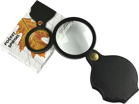 20x Pocket Magnifier Black Mini Portable Handheld Folding Eye Loupe