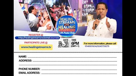 Healing Streams With Pastor Chris Oyakhilome OCT 29 31 2021 YouTube