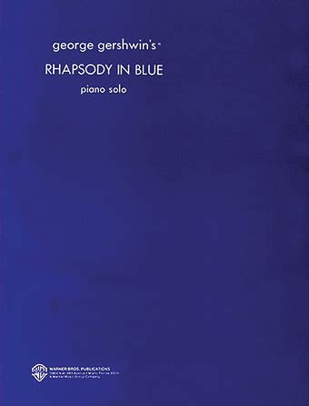 George Gershwin Rhapsody In Blue Original Sheet Music Piano Solo