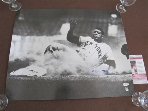 Willie Mays Autographed Signed New York Giants Mets Hof Auto X