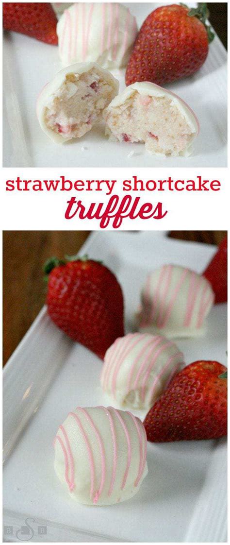 Strawberry Shortcake Truffles Butter With A Side Of Bread