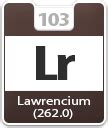 Atomic Number of Lawrencium Lr