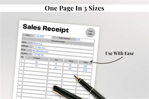 Sales Receipt Template