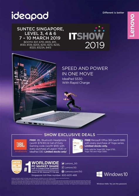 Lenovo Notebooks Brochures IT Show 2019 Singapore HardwareZone Sg