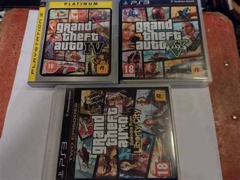 Grand Theft Auto 4 GTA 5 Og GTA Episodes From Liberty City PAL PS3