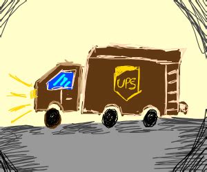 Ups Truck Drawing at PaintingValley.com | Explore collection of Ups ...