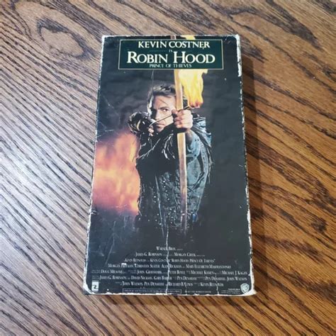 Robin Hood Prince Of Thieves Vhs Video Tape Kevin Costner