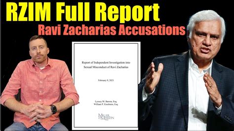 Ravi Zacharias Sexual Misconduct Allegations Rzim Releases Full