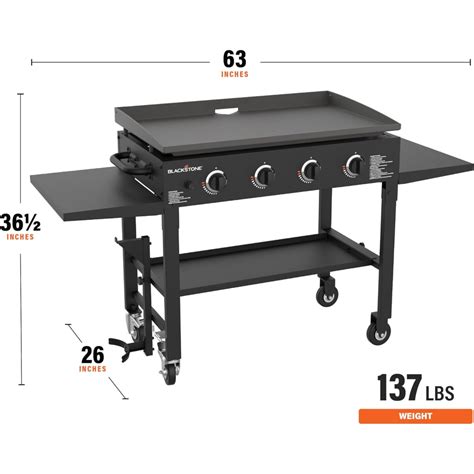 Blackstone 4 Burner 36 Griddle Cooking Station With Hard Cover