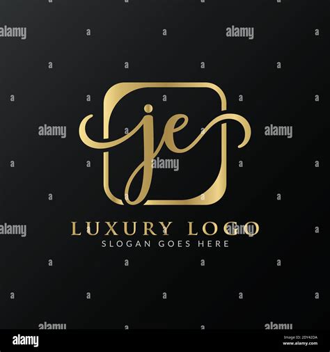 Creative Letter Je Logo Design Vector Template Initial Luxury Letter