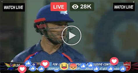 Ipl Live Today Online Lsg Vs Pbks Live Streaming Free Star Sports