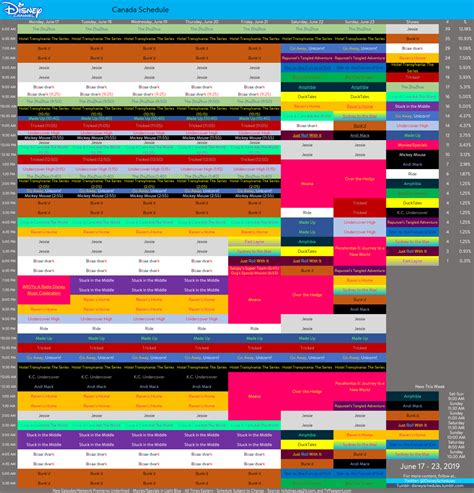 Disney Schedule Thread and Archive — Here’s another past Disney Channel Schedule from...