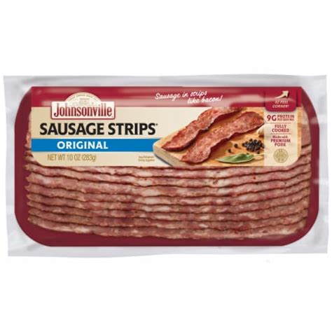 Johnsonville Cooked Original Pork Sausage Strips Oz Frys Food Stores