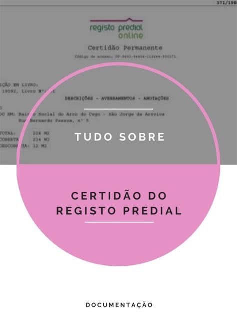 Certidão Do Registo Predial