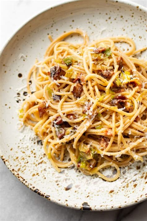 Bacon And Leek Pasta • Salt And Lavender