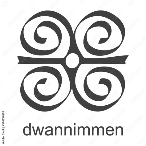 Vector Icon With African Adinkra Symbol Dwannimmen Stock Vector Adobe