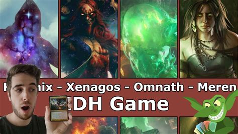 Kruphix Vs Xenagos Vs Omnath Vs Meren EDH CMDR Game Play For Magic