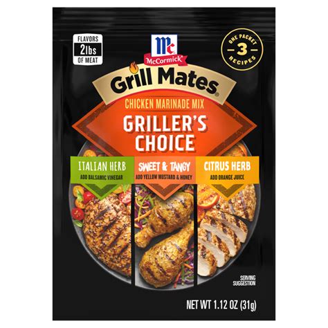 Save On Mccormick Grill Mates Grillers Choice Chicken Marinade Mix