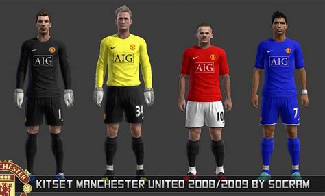 Ultigamerz PES 2013 Kitset Manchester United Classic 2008 09 Kits