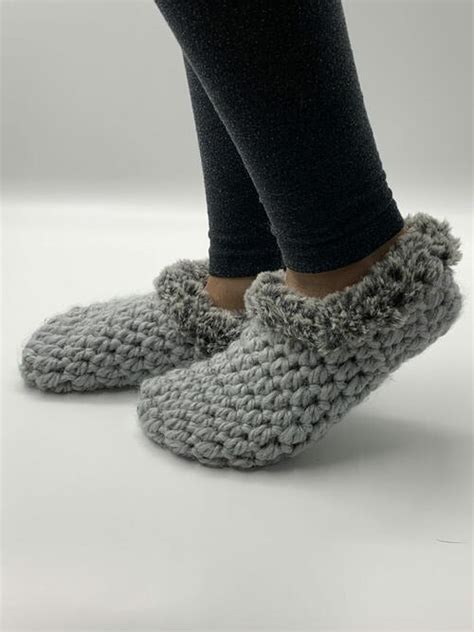 Comfy Crochet Slippers | AllFreeCrochet.com