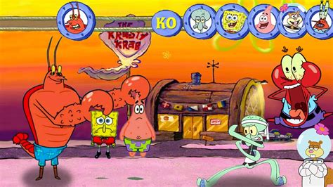 Tournament Of Power Larry Vs Mr Krabs Vs Patrick Star Vs Sandy Cheeks Vs Squidward Vs Spongebob