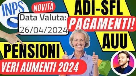 Ultimora Inps🔴pagamenti Pazzi⚠️adi Sfl Auu Pensioni Aumenti 💶nuove Date Youtube