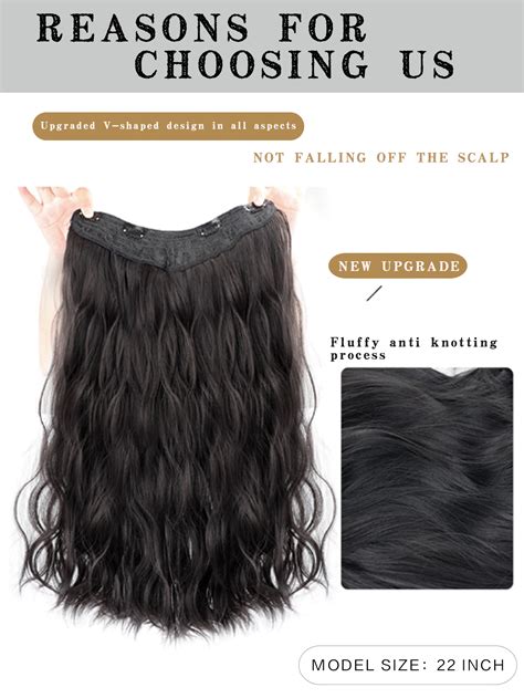 Clip In Long Body Wave Synthetic Hair Extension Shein Usa