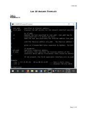 Rttoth Lab 10 Answer Template 1 Docx CSIS 330 LAB 10 ANSWER TEMPLATE