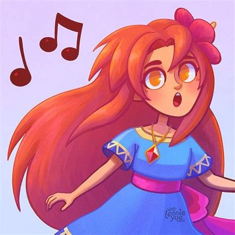 Legend of Zelda Link's Awakening art > Marin singing the Ballad of the ...