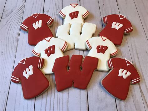 Wi Badger Cookies Sugar Cookies Decorated Cookies Sugar Cookie