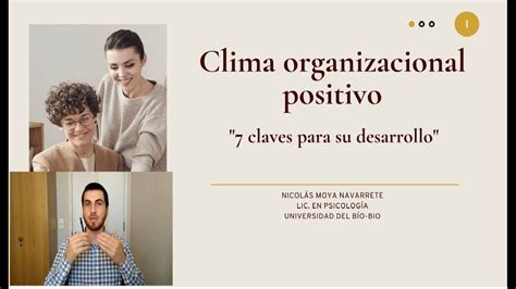 Clima Organizacional Positivo 7 Claves Para Su Desarrollo YouTube