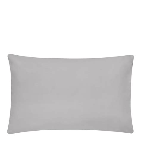 Egyptian Cotton Pair Of Housewife Pillowcases Silver Brandalley