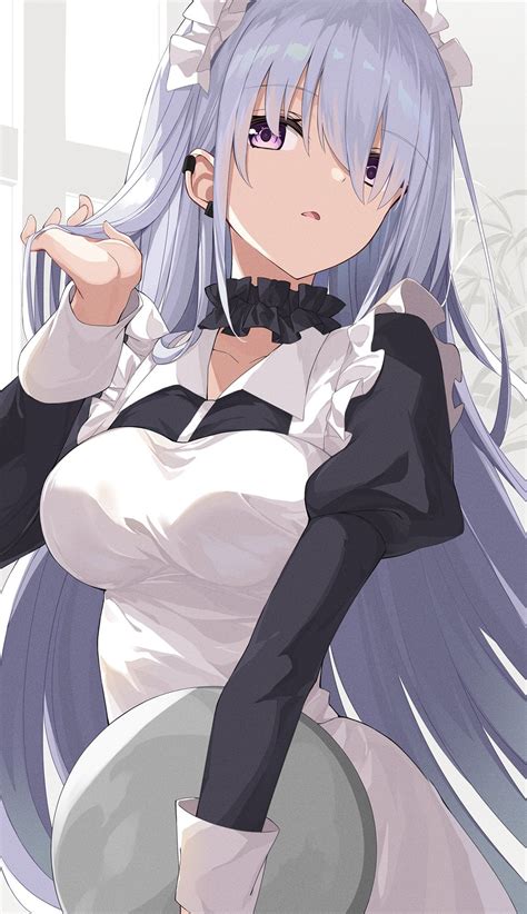 Silver Haired Maid [original] R Animemaids