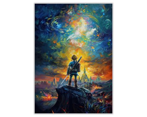 Zelda Hyrule Inspiration Painting, Download File & Print Digital Art ...