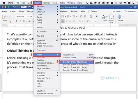 How To Insert View Or Delete Section Page Breaks In Microsoft Word