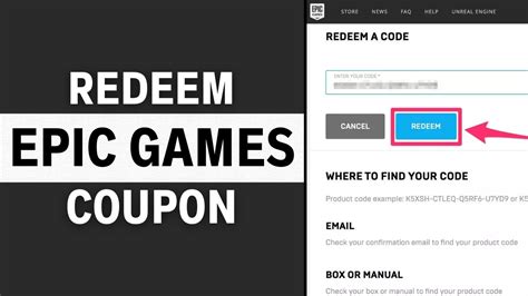 How To Redeem Epic Games Coupon Use Coupon Epic Games Tutorial Youtube