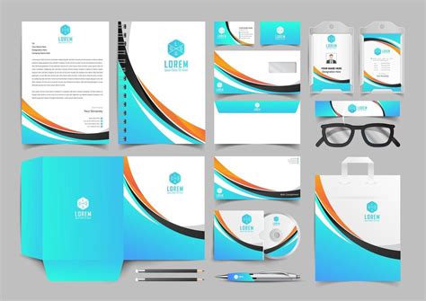 Corporate Identity Set Stationery Template Design Kit Branding