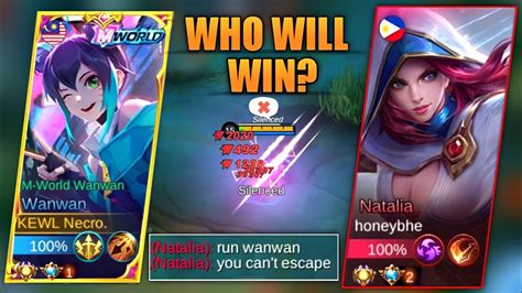 WANWAN VS PRO NATALIA ONE HIT BUILD Intense Match MLBB YouTube