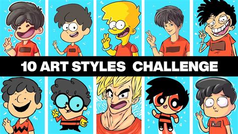 The 10 Art Styles Challenge - YouTube