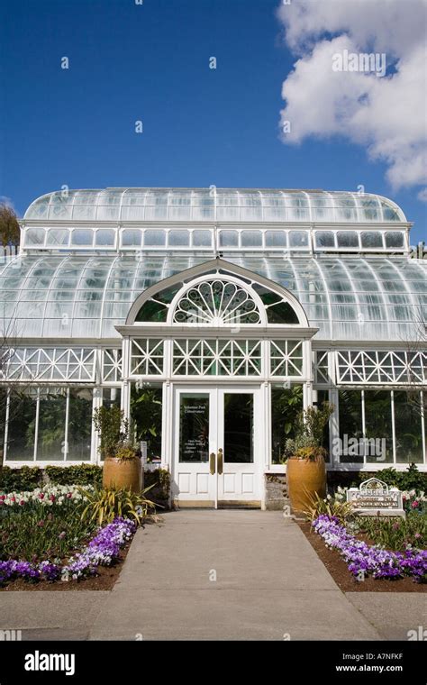 Volunteer Park Conservatory Built In 1910 Seattle Washington Stock