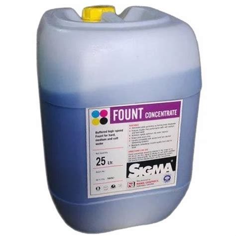 Sigma L Fount Concentrate Chemical For Offset Printing Liquid At