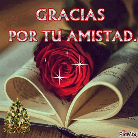 GRACIAS POR TU AMISTAD - GIF animado gratis - PicMix