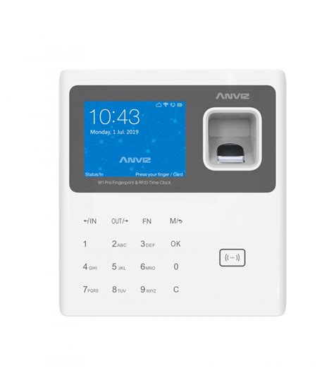 Biometric Time Attendance Device W Pro Anviz Global