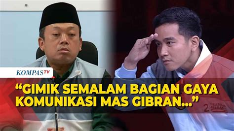 Tkn Prabowo Gibran Luruskan Gimik Gibran Di Debat Cawapres Youtube