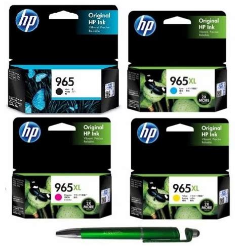 HP 965 Black 965xl C Y M Ink Cartridge Bundle With ITGLOBAL 3 In 1