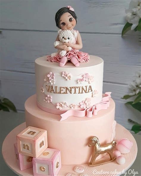 Baby girl - Decorated Cake by Couture cakes by Olga - CakesDecor