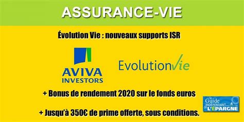 Contrat Assurance Vie Évolution Vie Nouveaux Supports Isr Et En Faveur