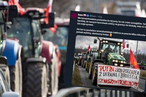 Czy o to im chodziło Transparent rolników hitem rosyjskiej propagandy